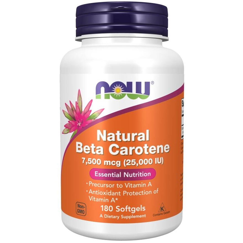 Now Foods Beta Carotene Natural kapsułki 180 szt.