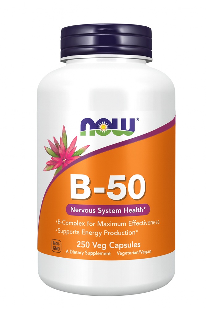 Now Foods B-50, kompleks Wit. B, kapsułki 250 szt