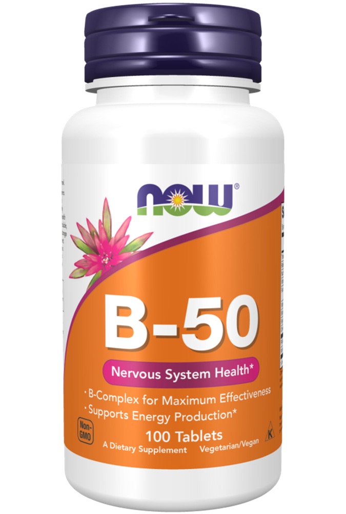 Now Foods B-50, kompleks Wit. B, tabletki 100 szt.