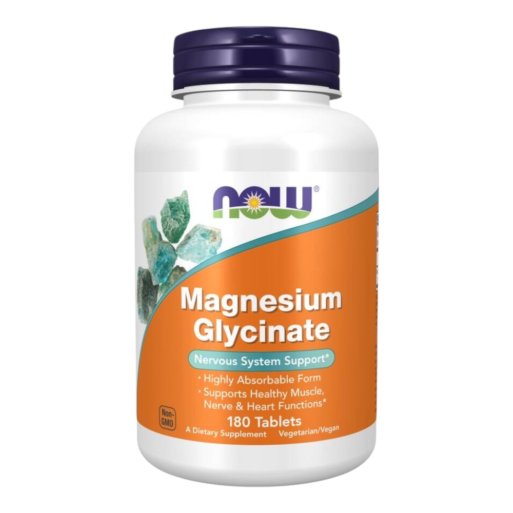 Now Foods Magnesium Glycinate Kapsułki, 180 sztuk