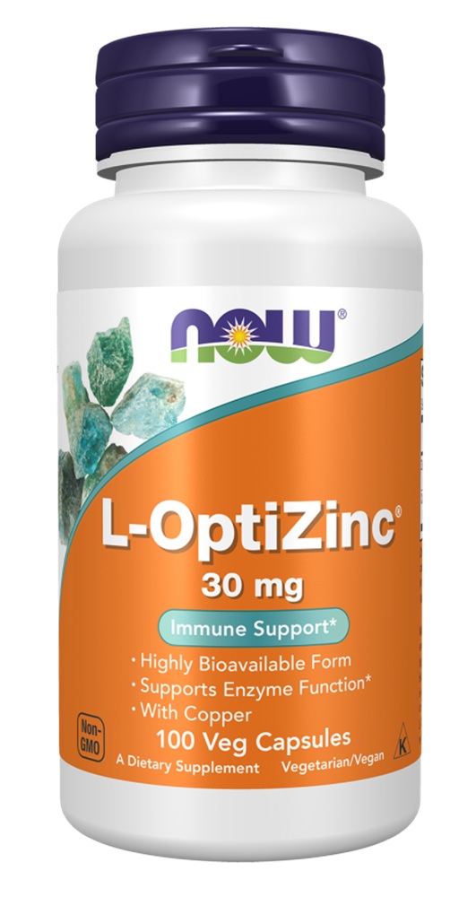 Now Foods L-OptiZinc 30 mg, kapsułki 100 szt.