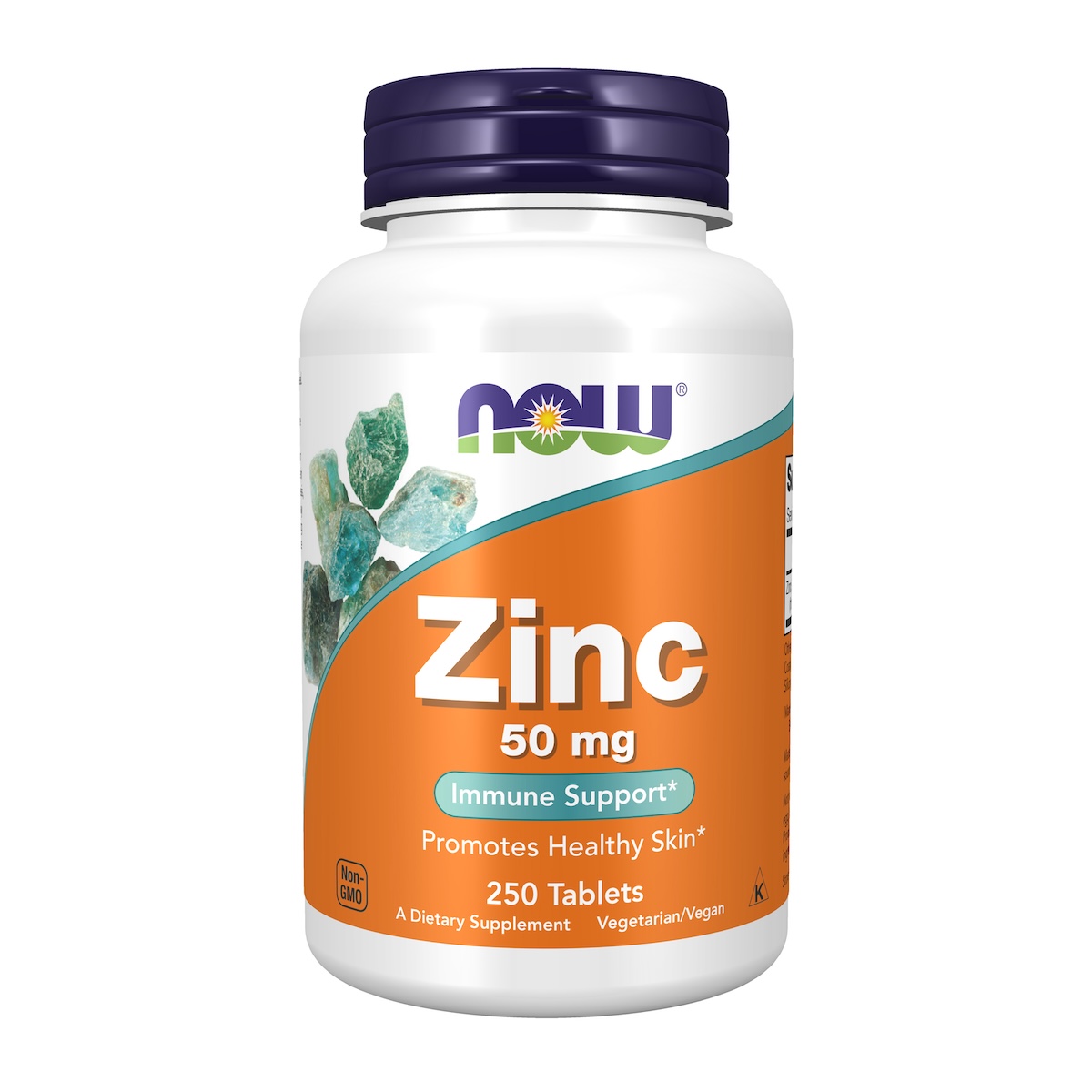 Now Foods Zinc Gluconate 50 mg Kapsułki, 250 sztuk