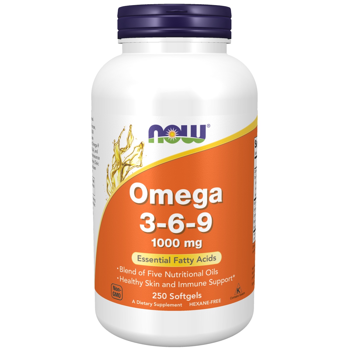 Now Foods Omega 3-6-9 (1000 mg) Kapsułki, 250 sztuk