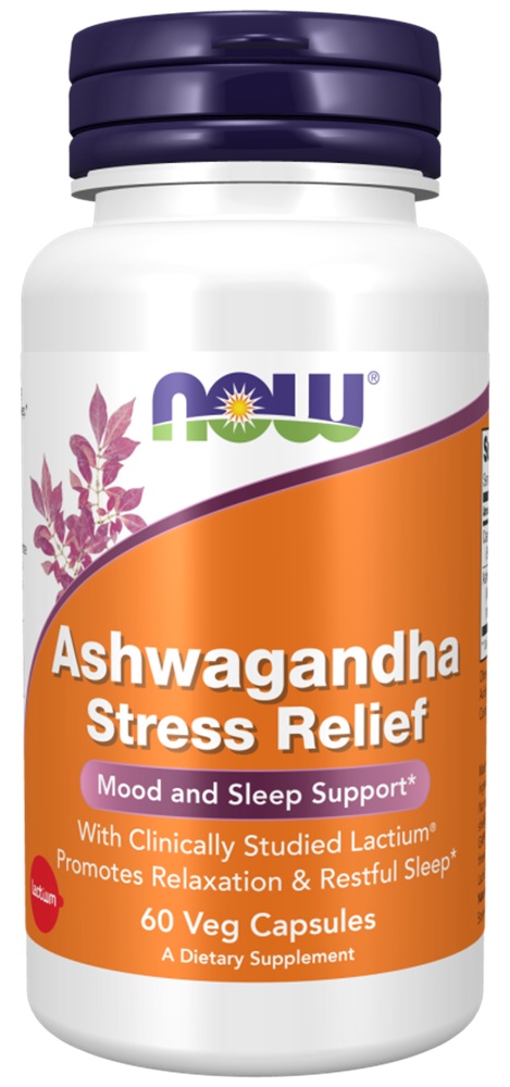 Now Foods Ashwagandha Stress Relief, kapsułki 60 szt.