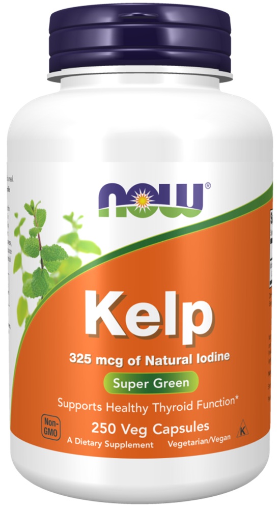 Now Foods Kelp 325 mcg kapsułki 250 szt.