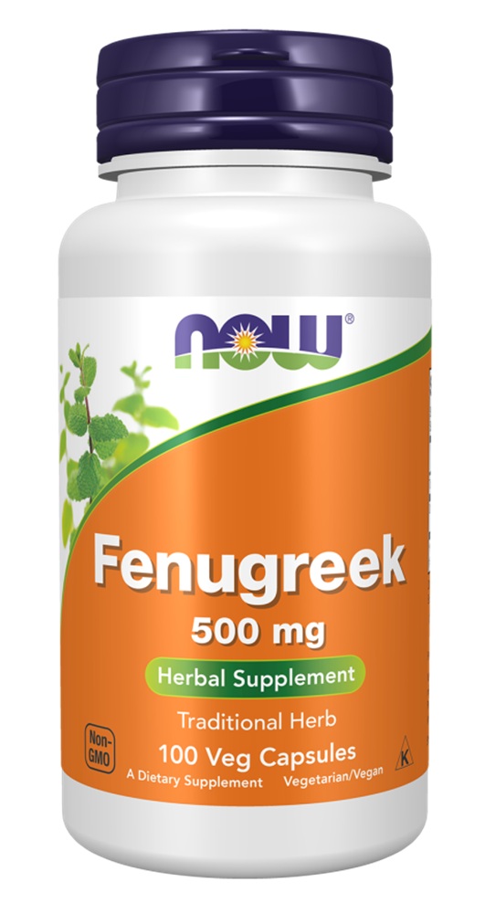 Now Foods Fengugreek 500 mg, kozieradka, kapsułki 100 szt.