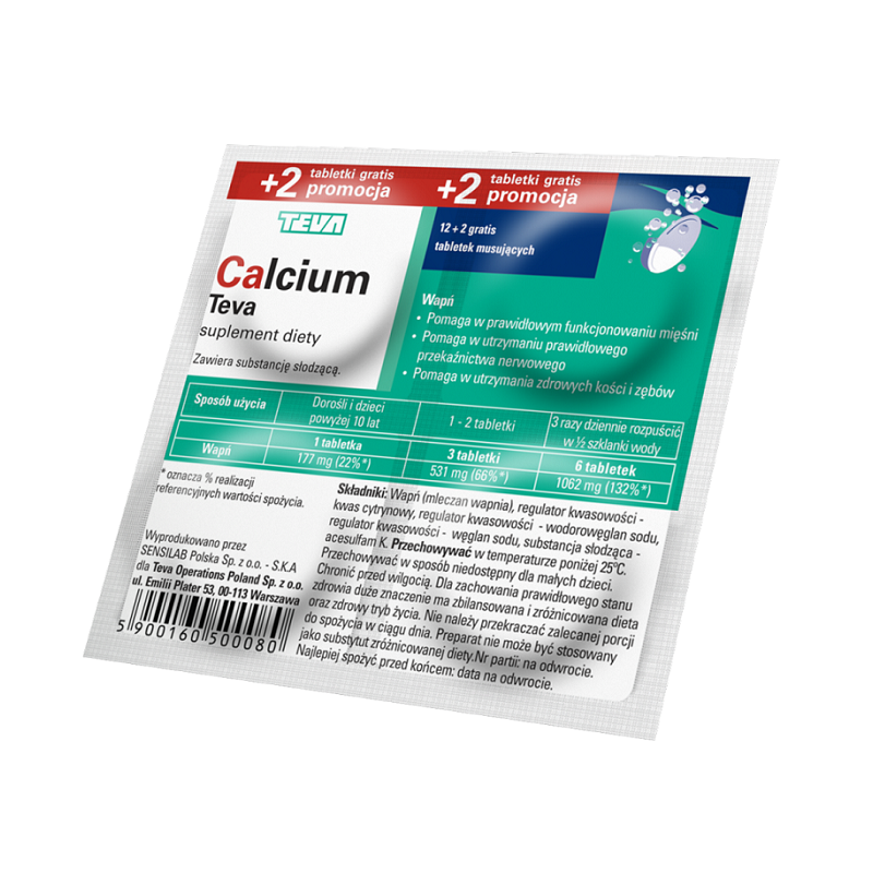 Calcium Teva Tabletki musujące