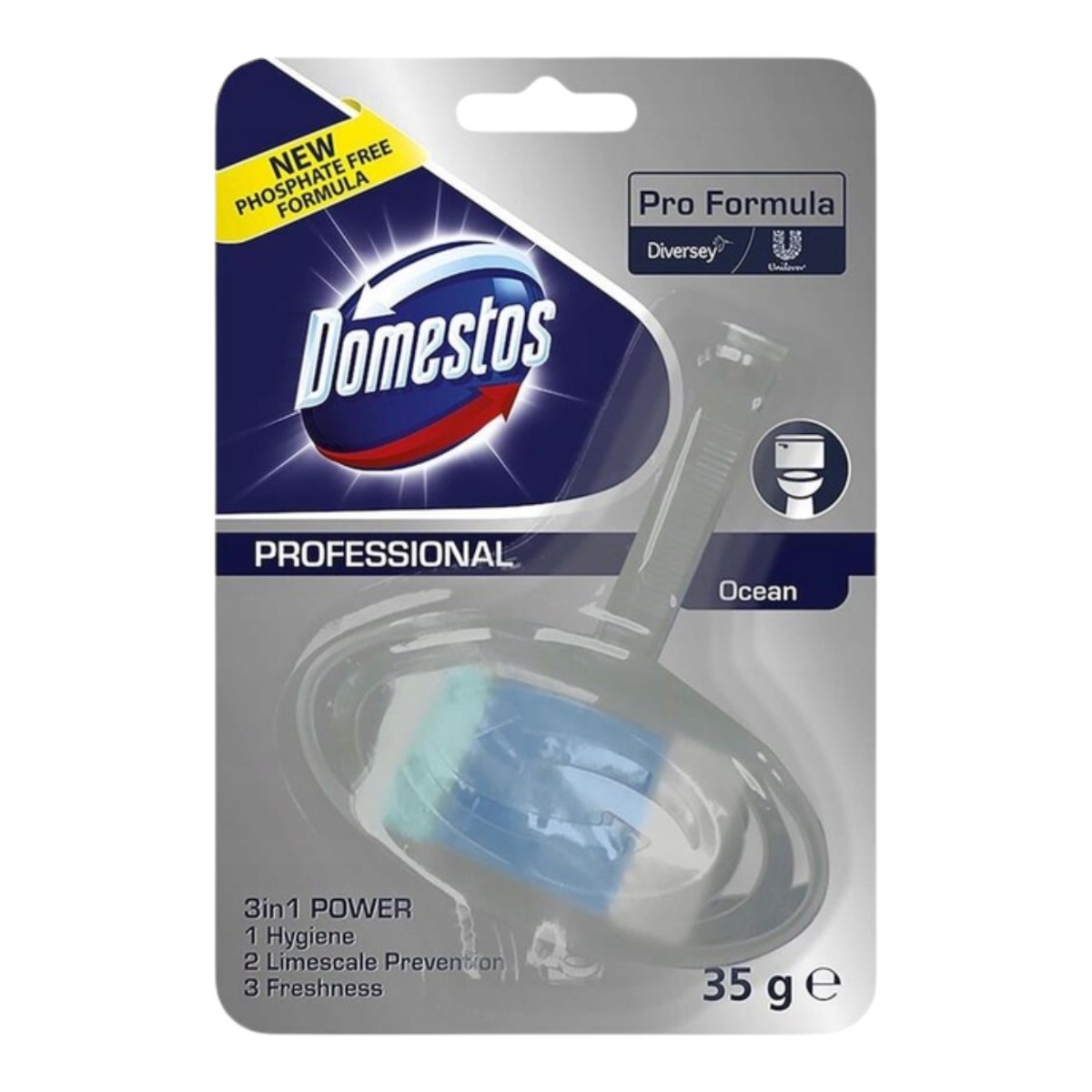 Domestos Kostka toaletowa 3w1, Ocean
