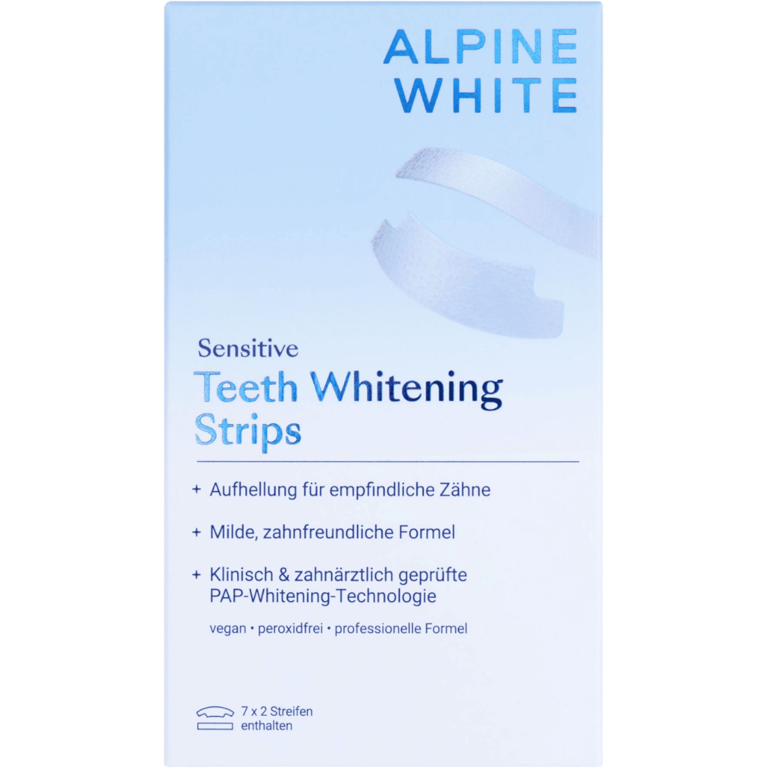 Alpine White Whitening Strips sensitive, 14 szt.
