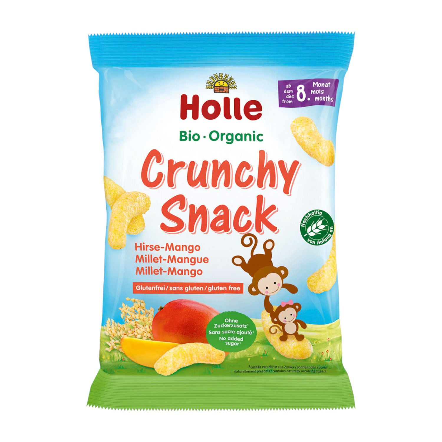 Holle Chrupki jaglane o smaku mango powyżej 8-go mż.