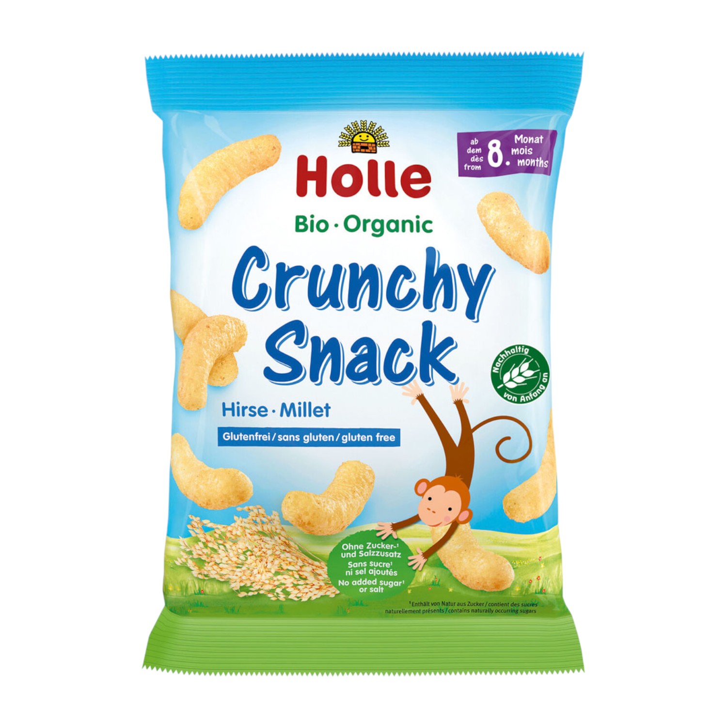 Holle Chrupki jaglane o smaku naturalnym powyżej 8-go mż.