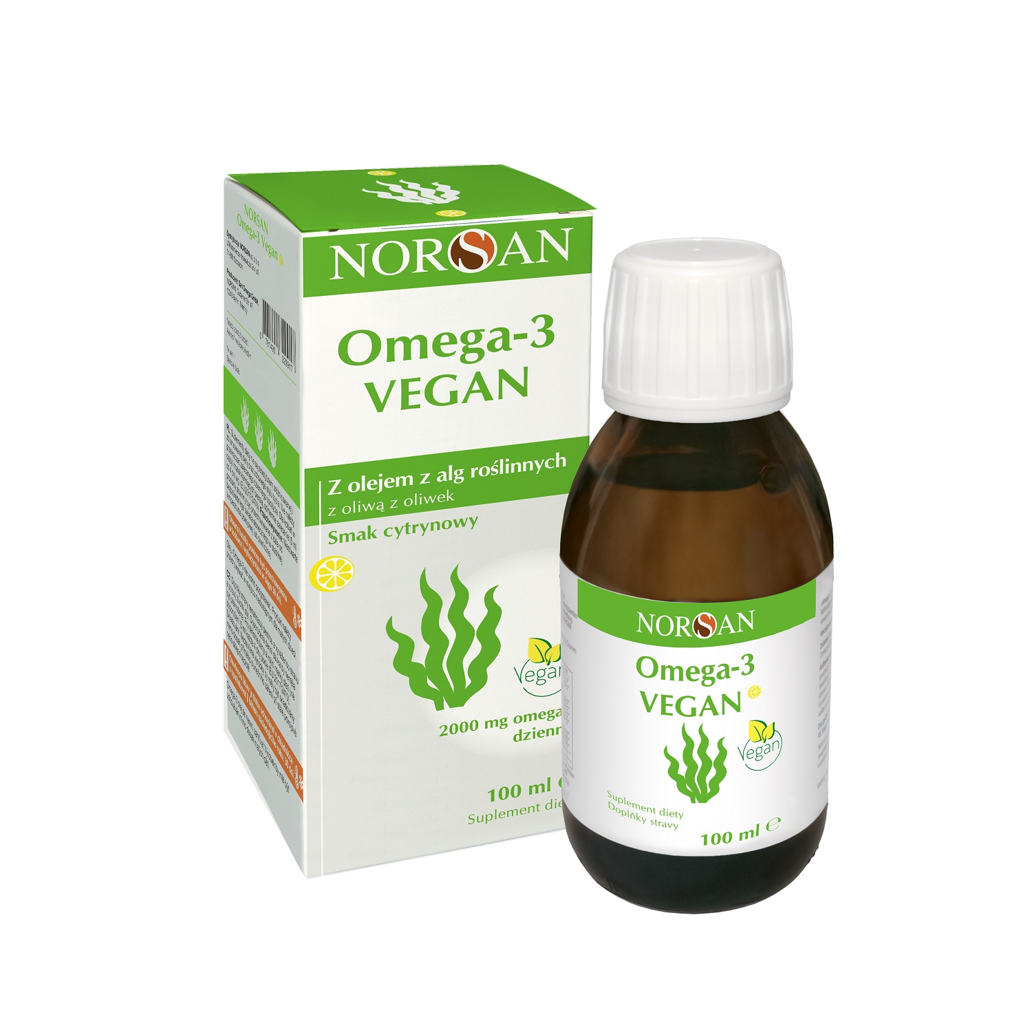 Norsan Omega-3 Vegan, płyn, 100 ml