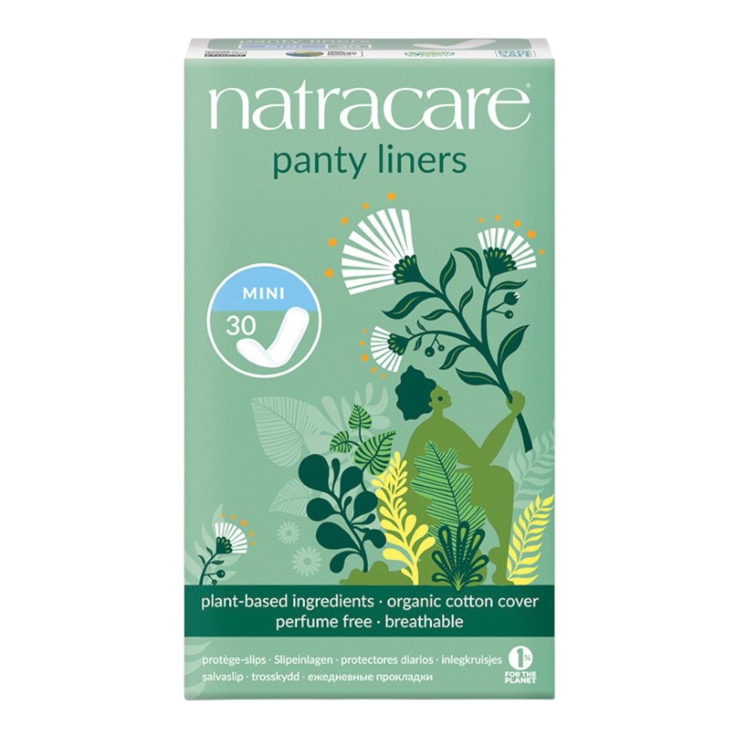 Natracare Bio Wkładki higieniczne, mini 30 szt.