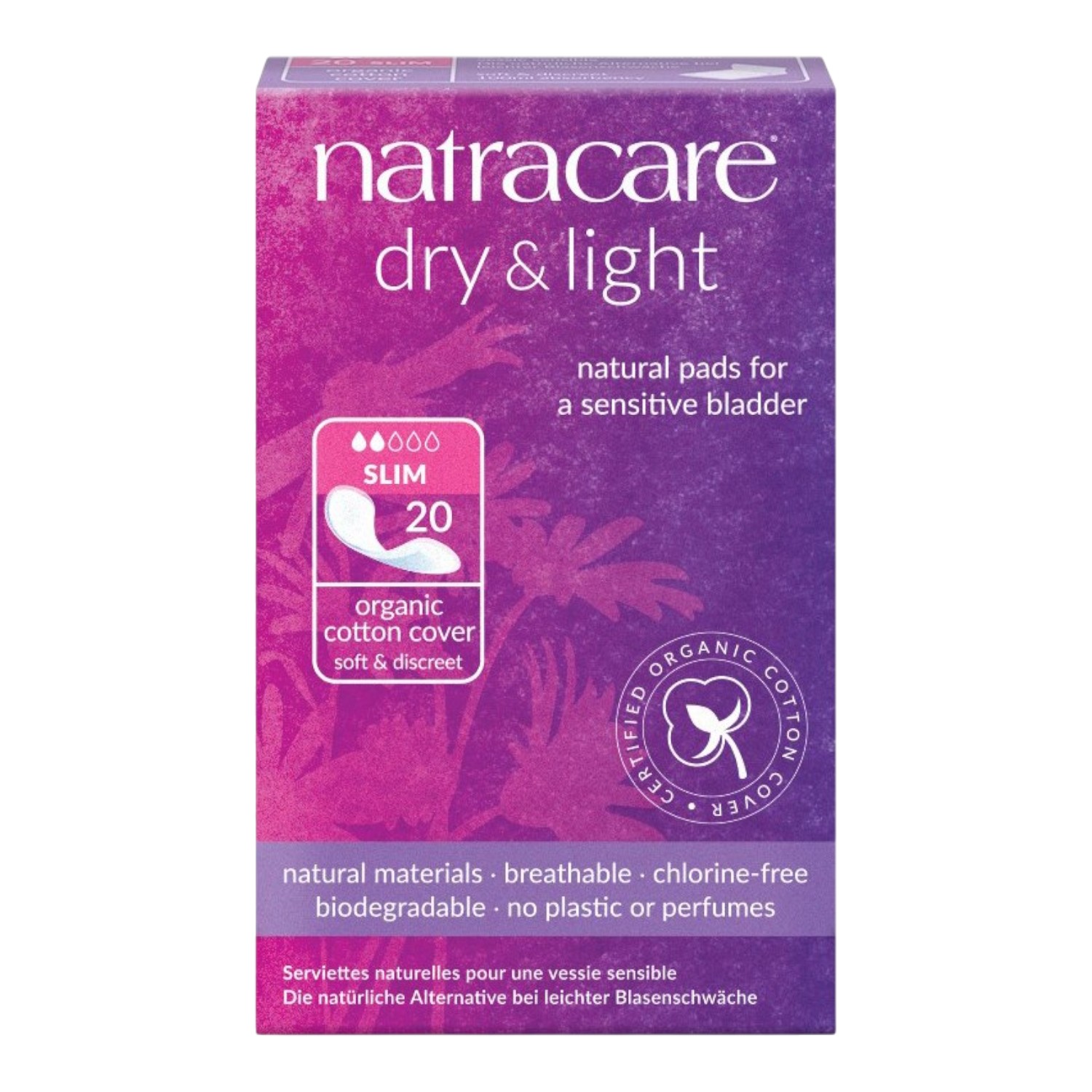 Natracare Bio Wkładki urologiczne, slim 20 szt.