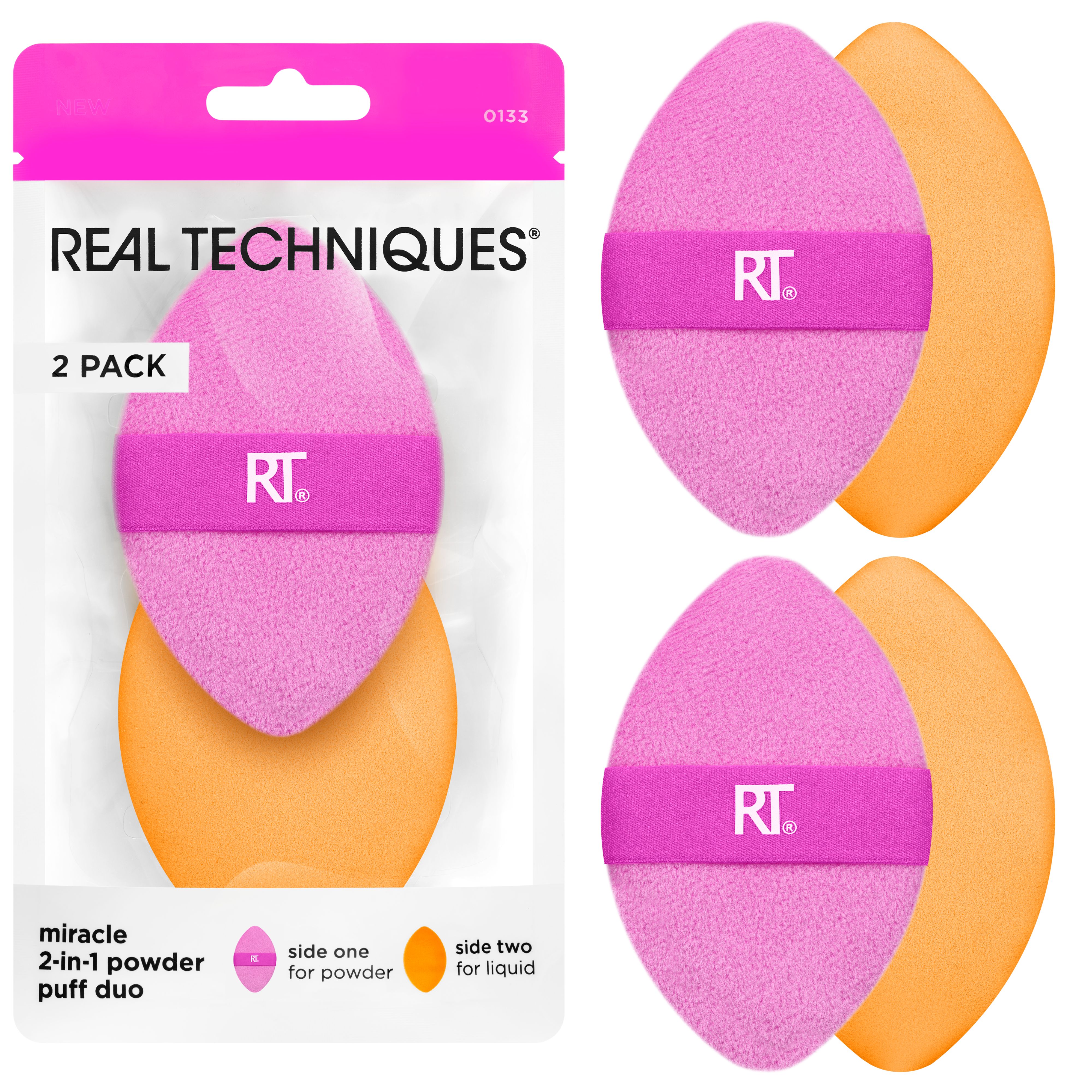 Real Techniques Puszek do pudru Powder Puff 2szt
