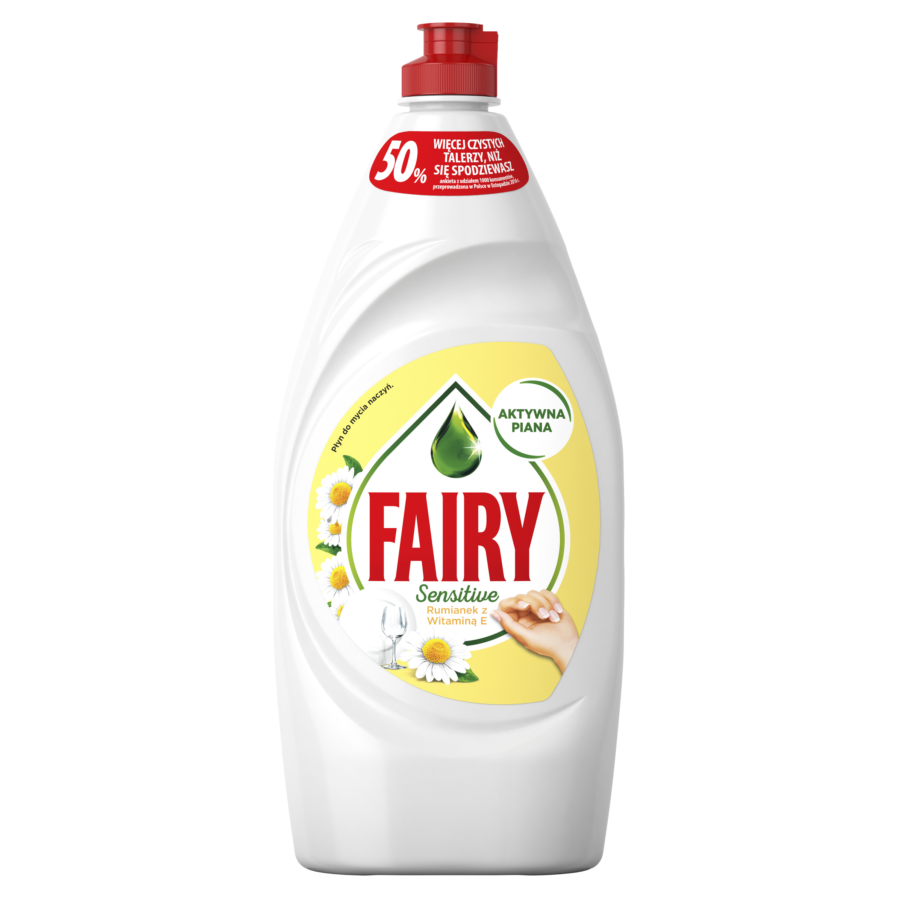 Fairy Sensitive Detergente per Piatti, Camomilla & Vitamina E, 900 ml