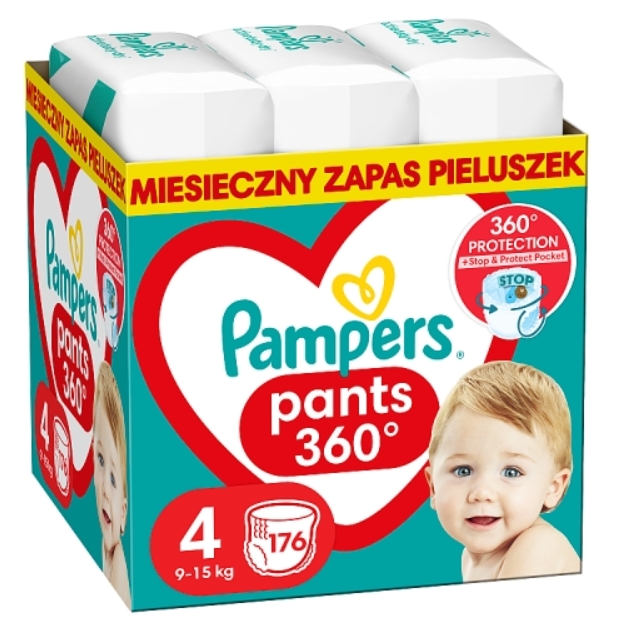 Pampers Pants Pieluchomajtki Maxi (4), 176szt.