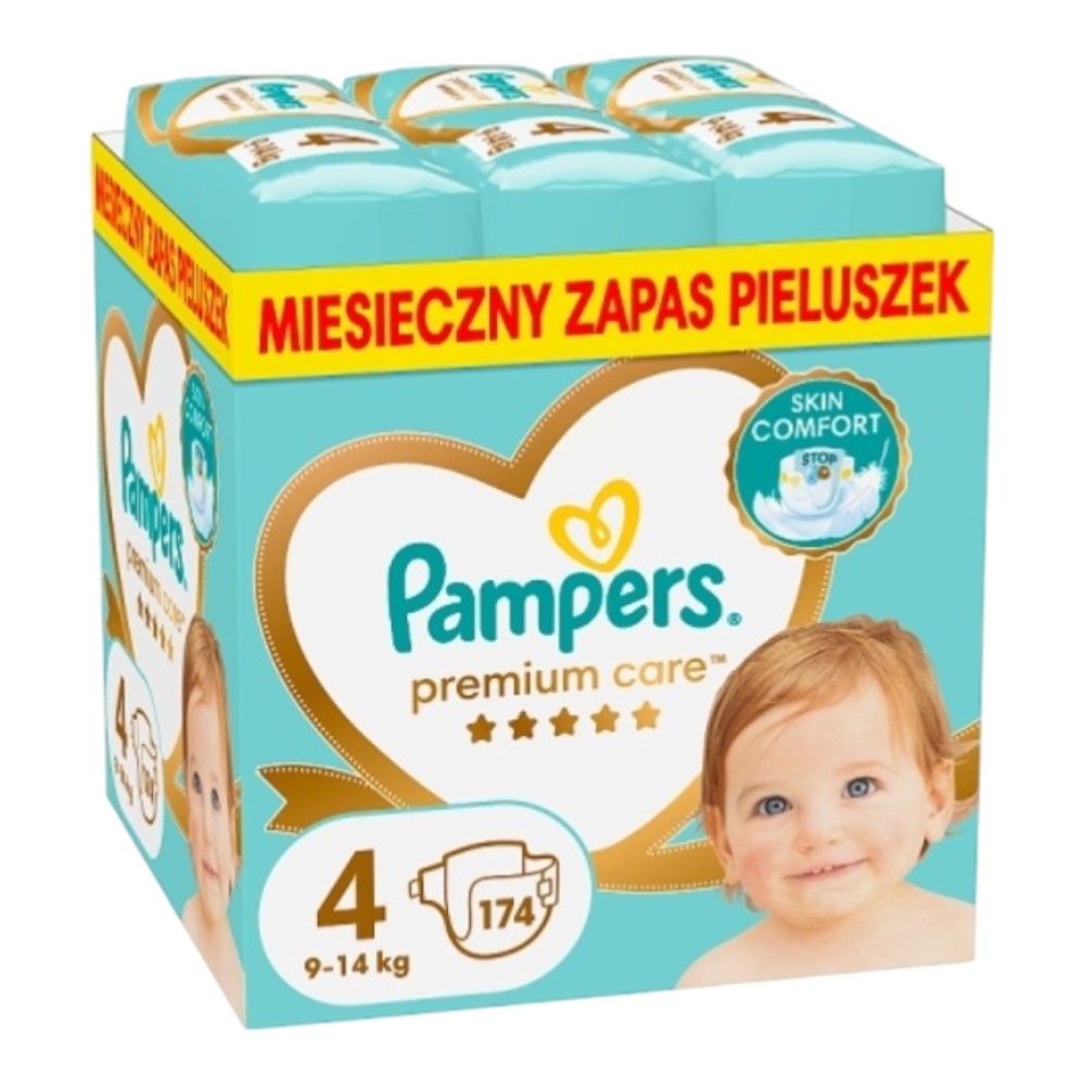 Pampers Premium Care Pieluchy (4), 174 szt.