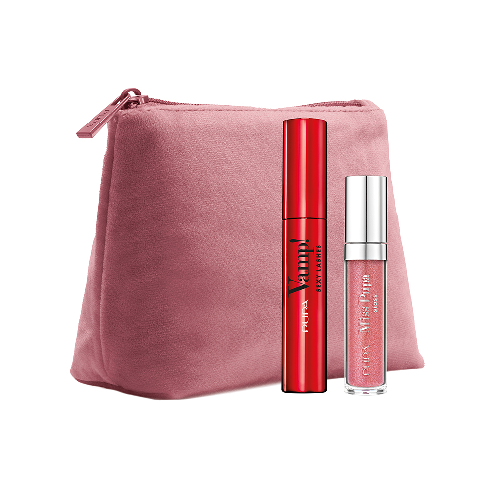 Pupa Vamp! Zestaw: Sexy Lashes Tusz do rzęs + Miss Pupa Błyszczyk 301