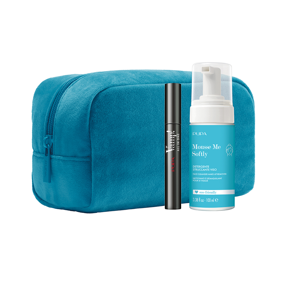 Pupa Vamp! Zestaw: Tusz do rzęs All In One 9ml + Mousse Me Softly Pianka do mycia twarzy 