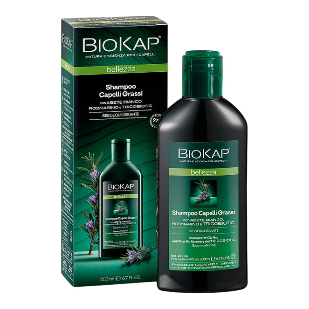 Biokap Bellezza Szampon do włosów tłustych, 200 ml