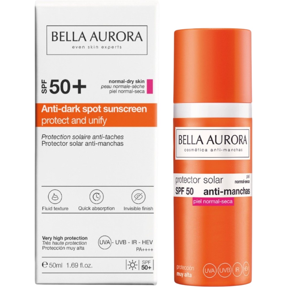 Bella Aurora Żel-krem ochronny SPF 50+ do skóry normalnej i suchej