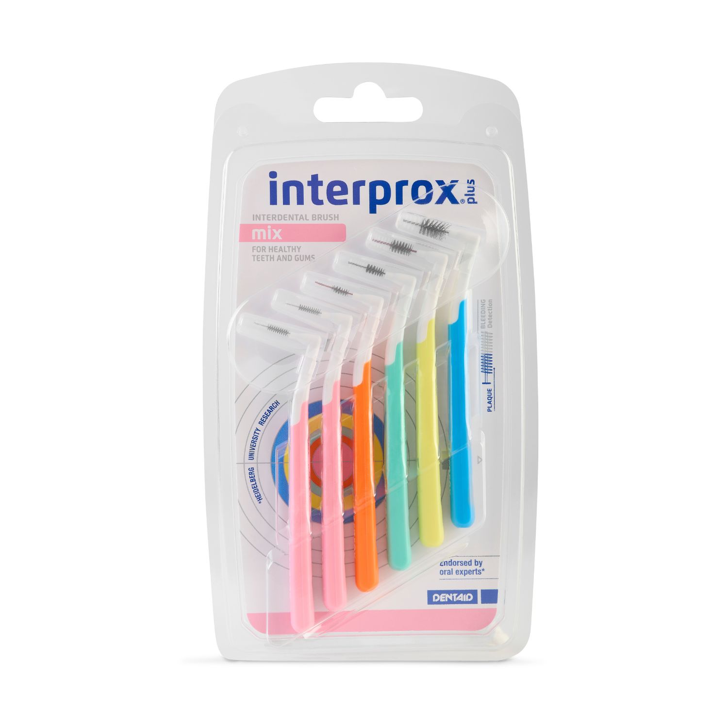 Interprox Plus Zestaw Szczoteczki międzyzębowe - mix, (2x0,7; 1x0,9; 1x1,1;1x1,4; 1x1,7)
