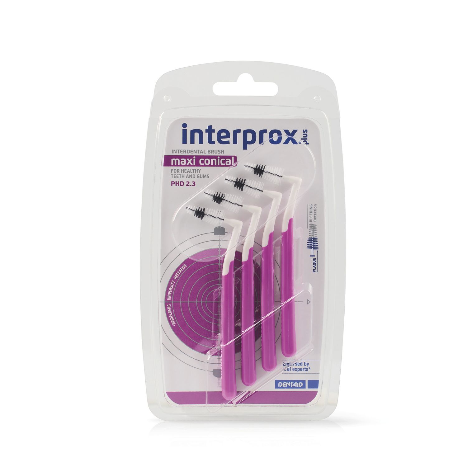 Interprox Plus Szczoteczki międzyzębowe 2,3 maxi conical, 4 szt.