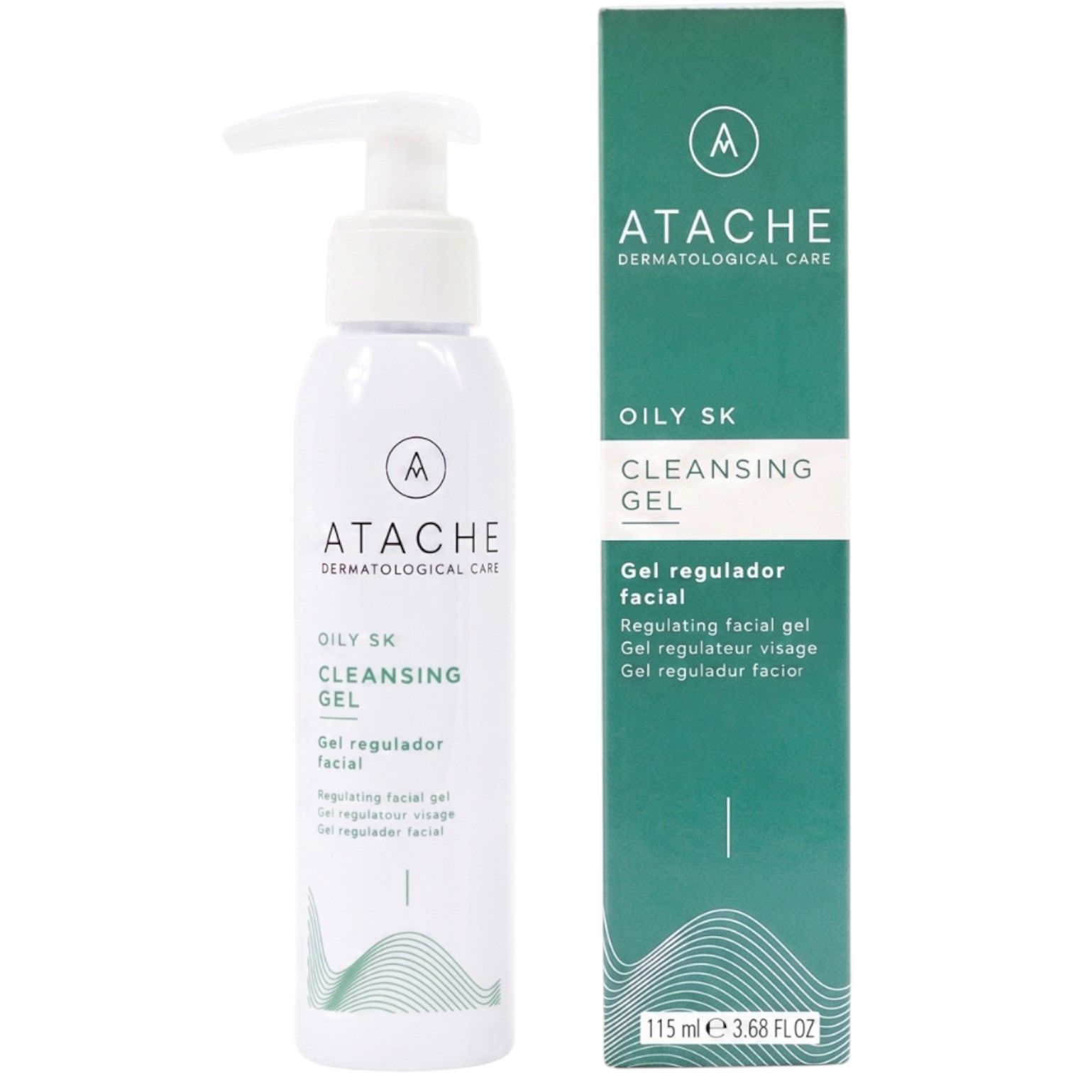 Atache Oily Skin Postbiotic Salicylic Acid Regulujący żel do twarzy dla cery tłustej, 115 ml