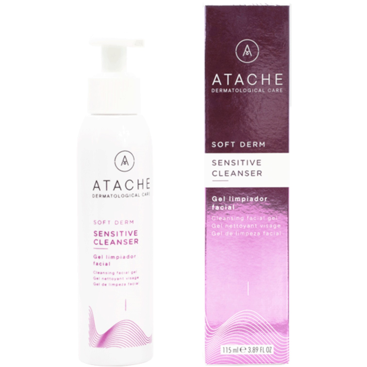 Atache Sorft Derm Sensitive Cleanser Żel do mycia twarzy do cery wrażliwej,115 ml