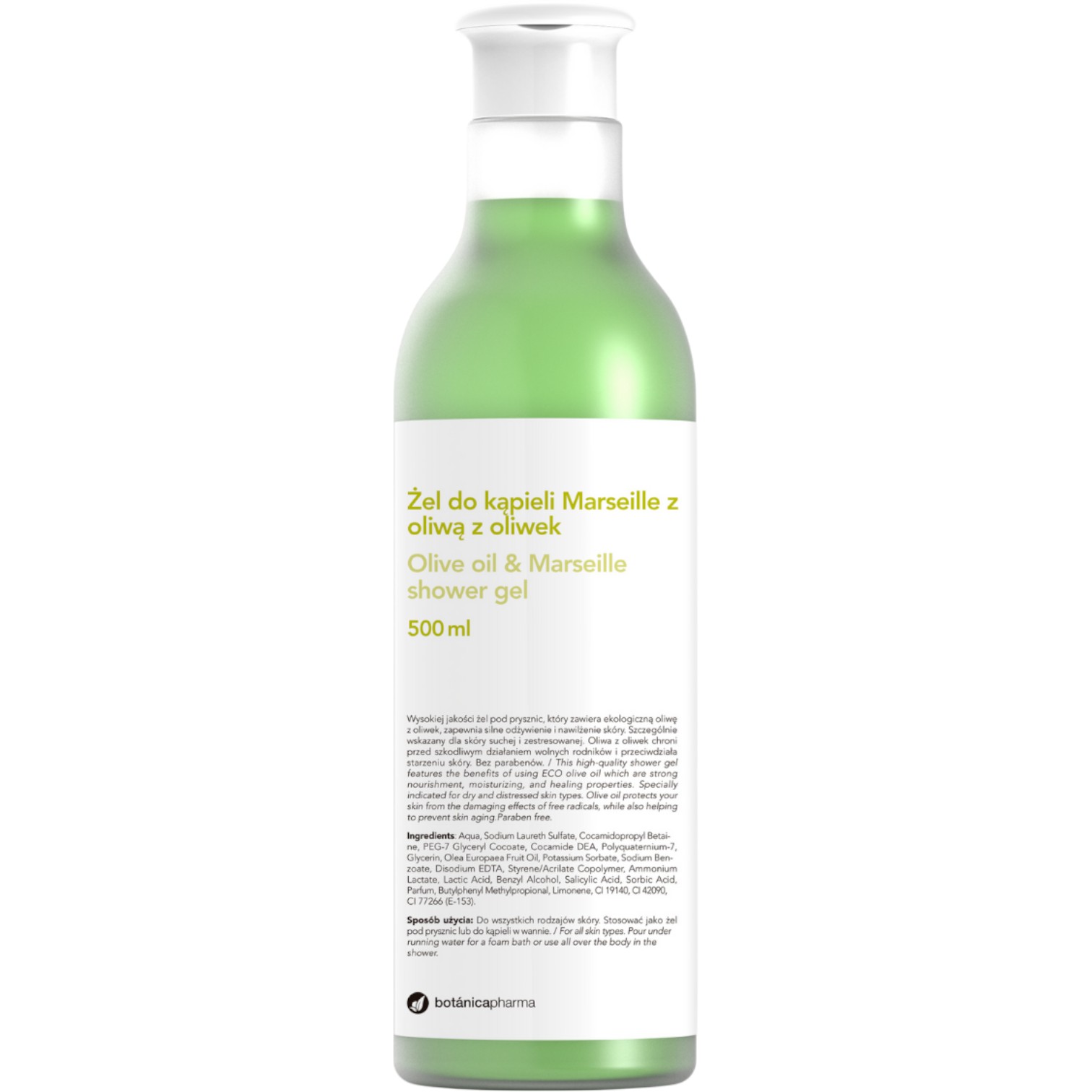 Botanicapharma Gel Da Bagno All'olio D'oliva E Marsiglia