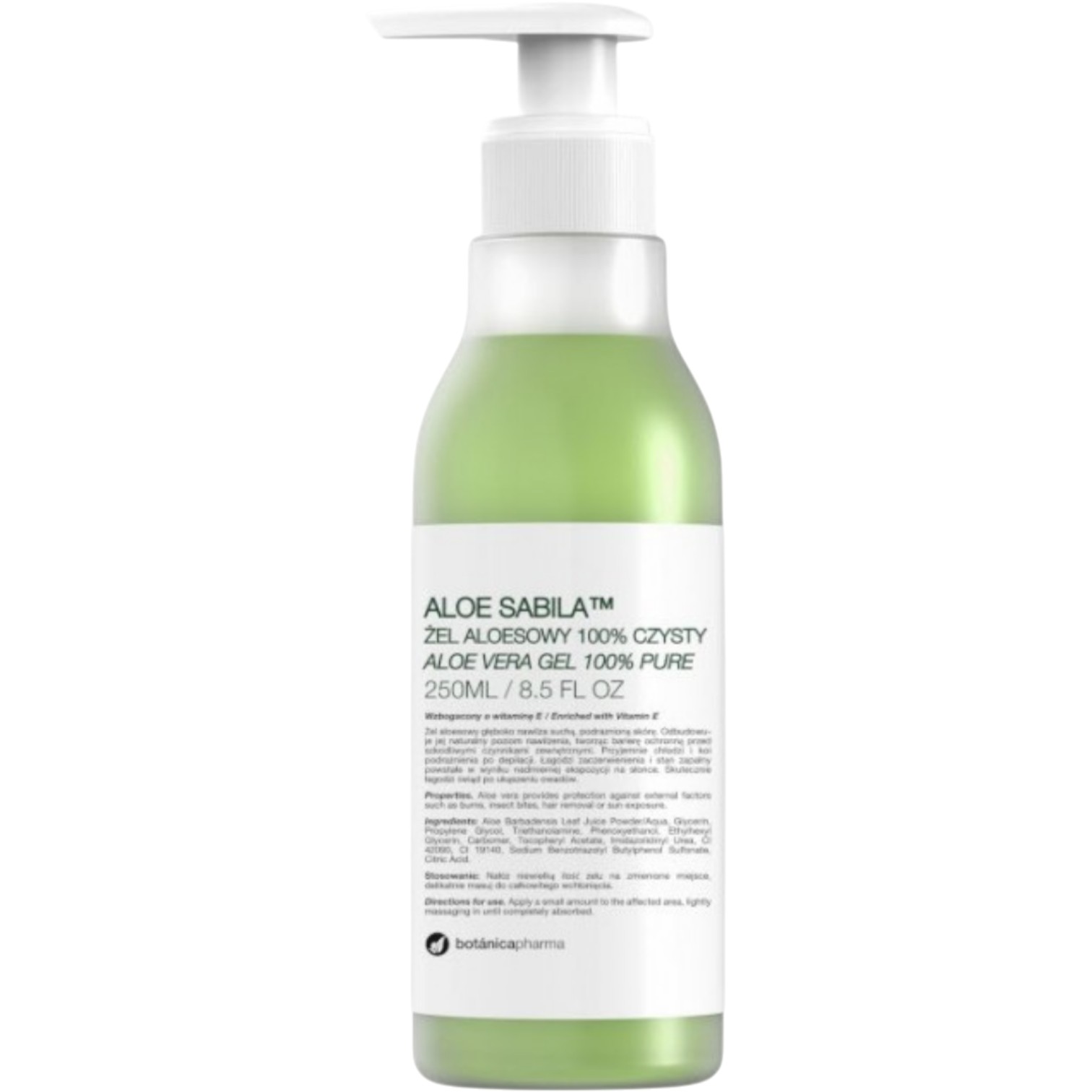 Botanicapharma Aloe Sabila Czysty Żel Aloesowy 100%