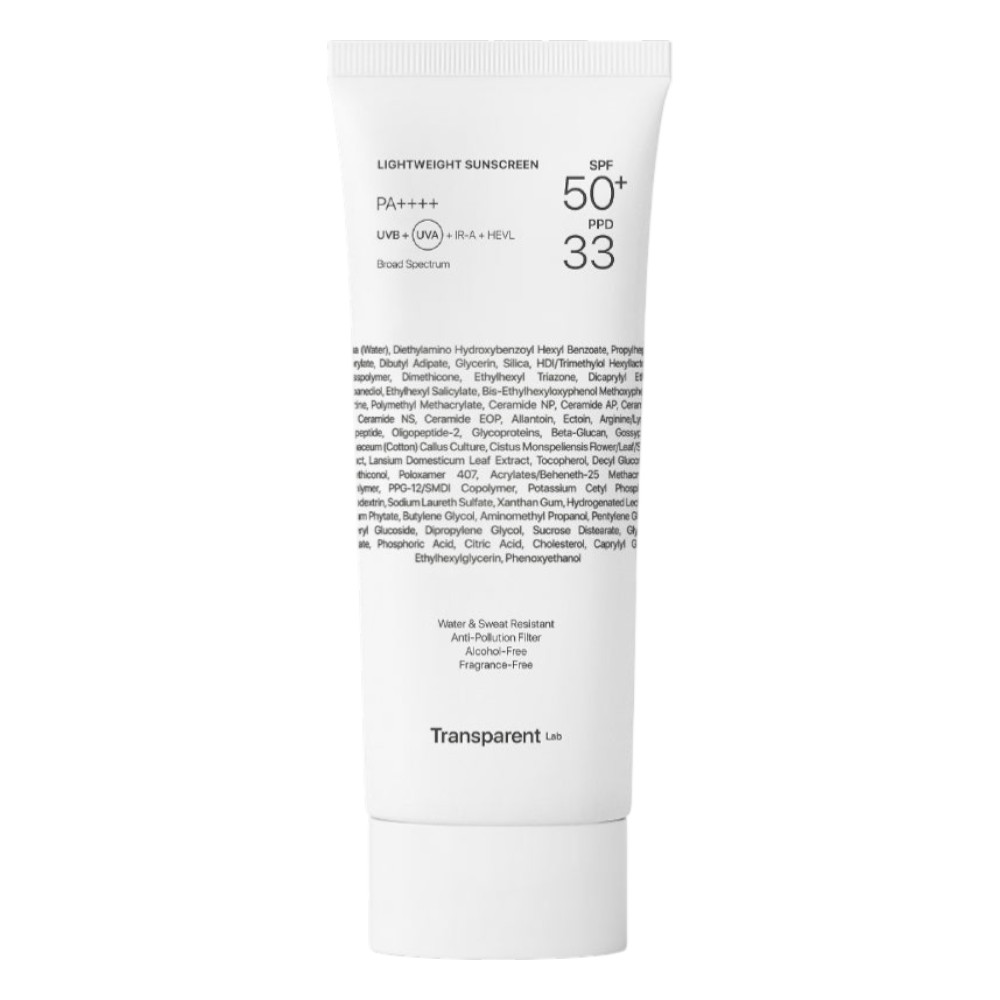 Transparent Lab SPF50+ - Lekki krem przeciwsłoneczny 100ml
