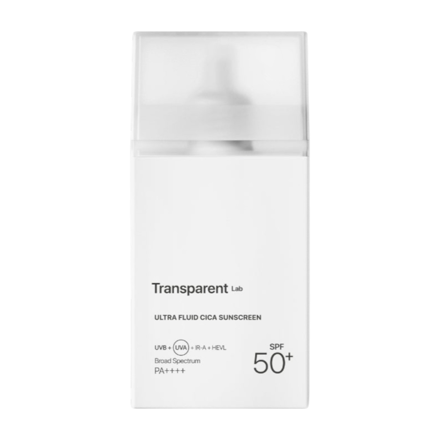 Transparent Lab Ultra Fluid Cica Sunscreen Crema Ibrida SPF50