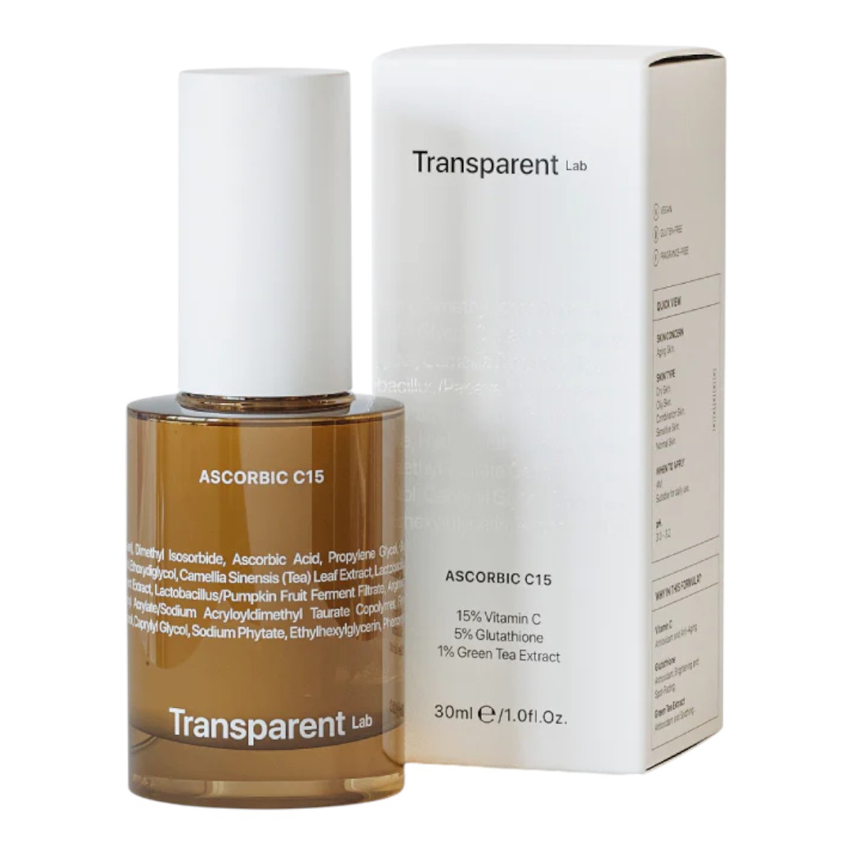 Transparent Lab Ascorbic C15 Siero Illuminante Anti-età