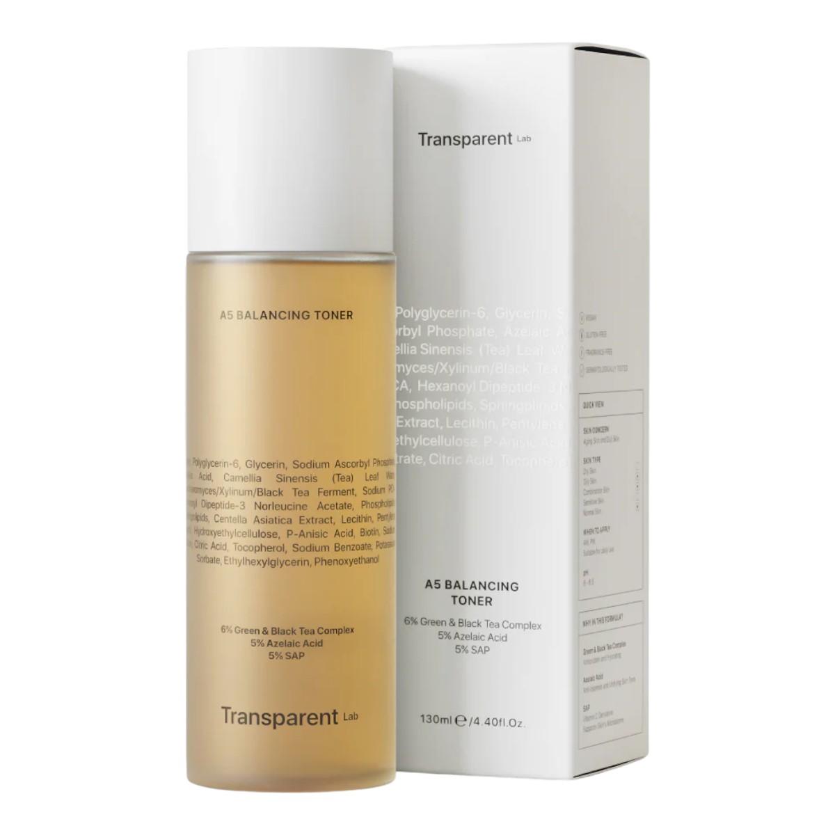 Transparent Lab A5 Tonico Equilibrante Illuminante-Antiossidante