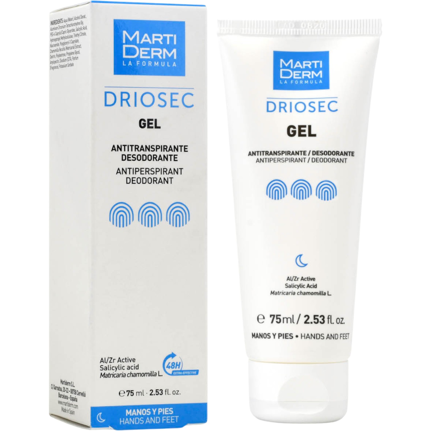 Martiderm Driosec Hand and Foot Gel Żel antyperspiracyjny do rąk i stóp
