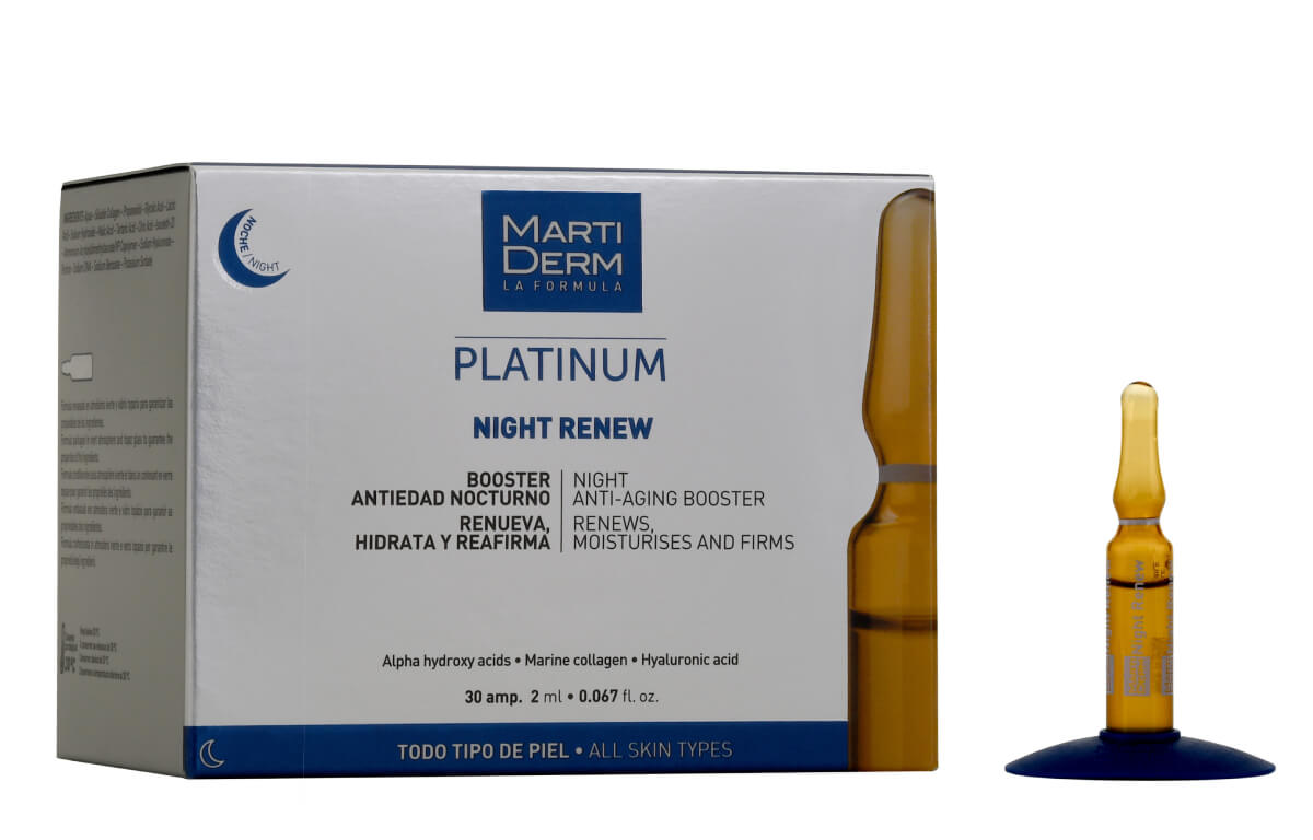 Martiderm Night Renew Serum do twarzy w ampułkach, 60 ml