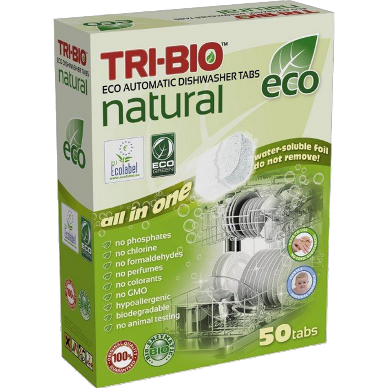Tri bio Tabletki do zmywarki All-in-one 50 tabl.
