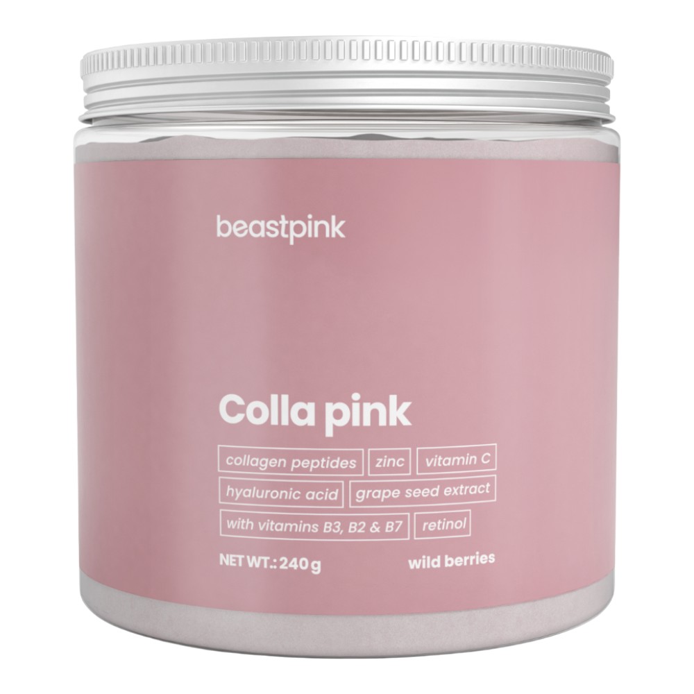 GymBeam Colla Pink Beastpink Proszek do rozpuszczania 240g Wild Berries