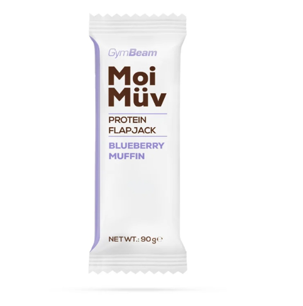 GymBeam Baton Proteinowy Moimuv FlapJac babeczka jagodowa