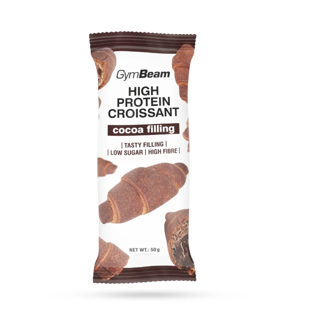 GymBeam Croissant proteinowy z nadzieniem kakaowym 50 g