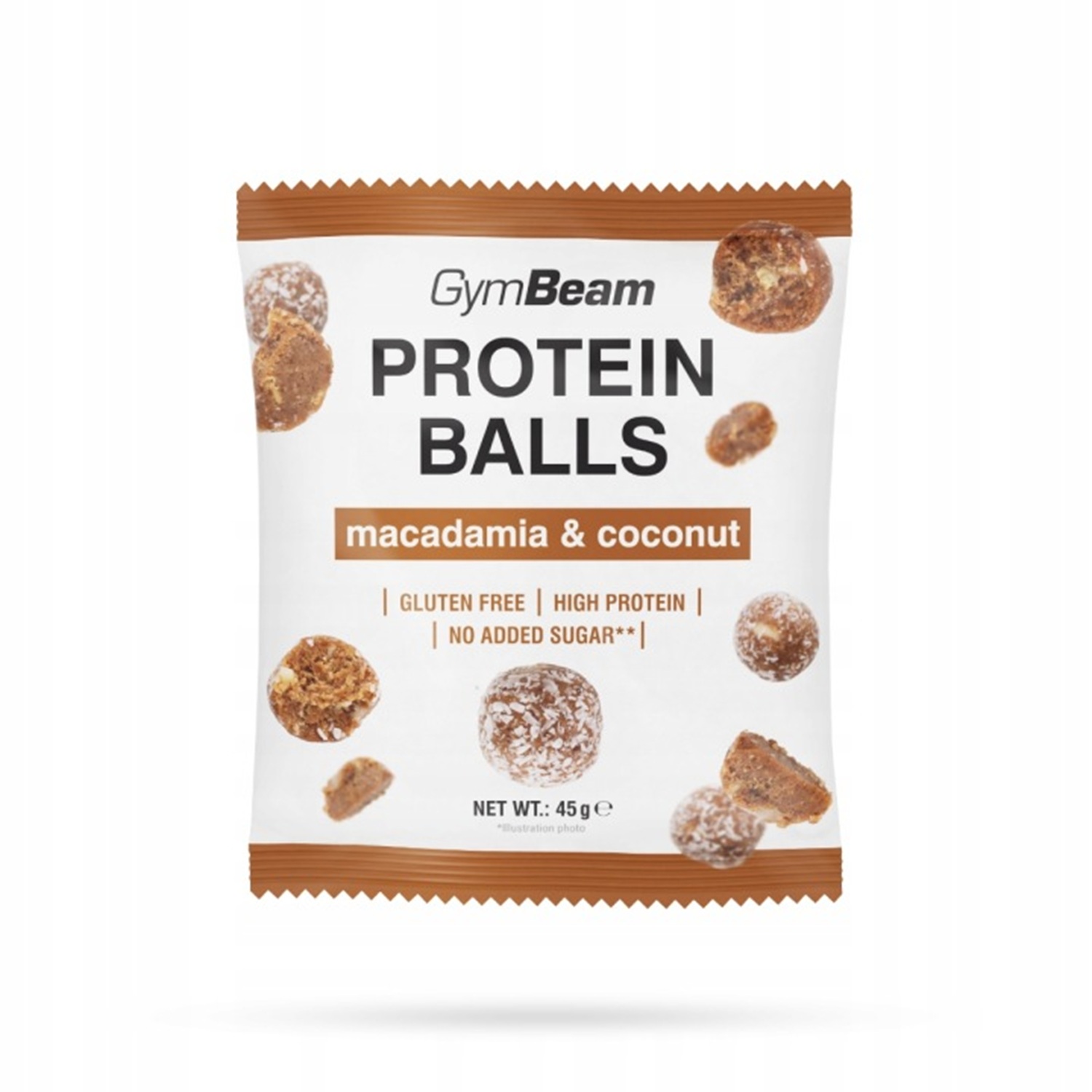 GymBeam Kulki Proteinowe Macadamia i Coconut 45 g