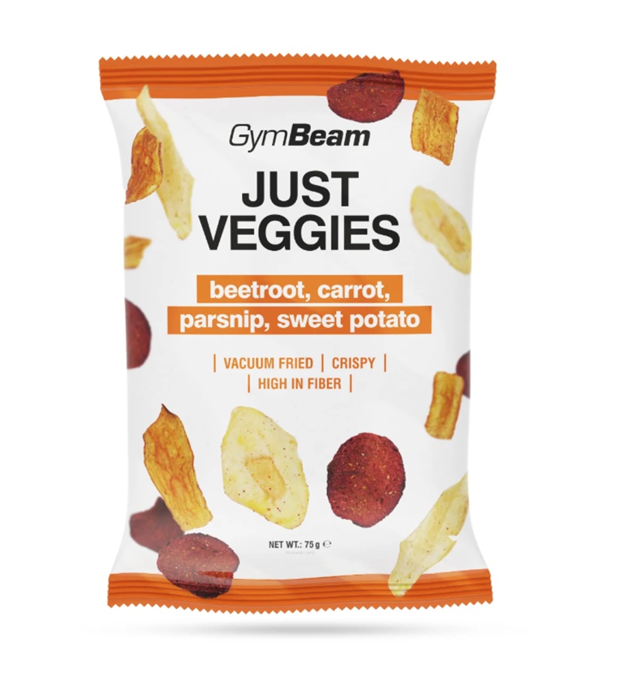 GymBeam Just Veggies Mieszanka Chipsów Warzywnych 75 g