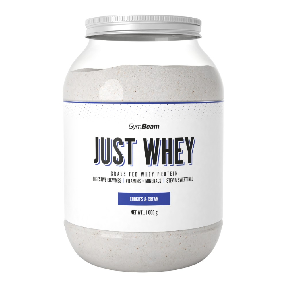 GymBeam Just Whey Odżywka białkowa w proszku 1000 g Cookies & Cream