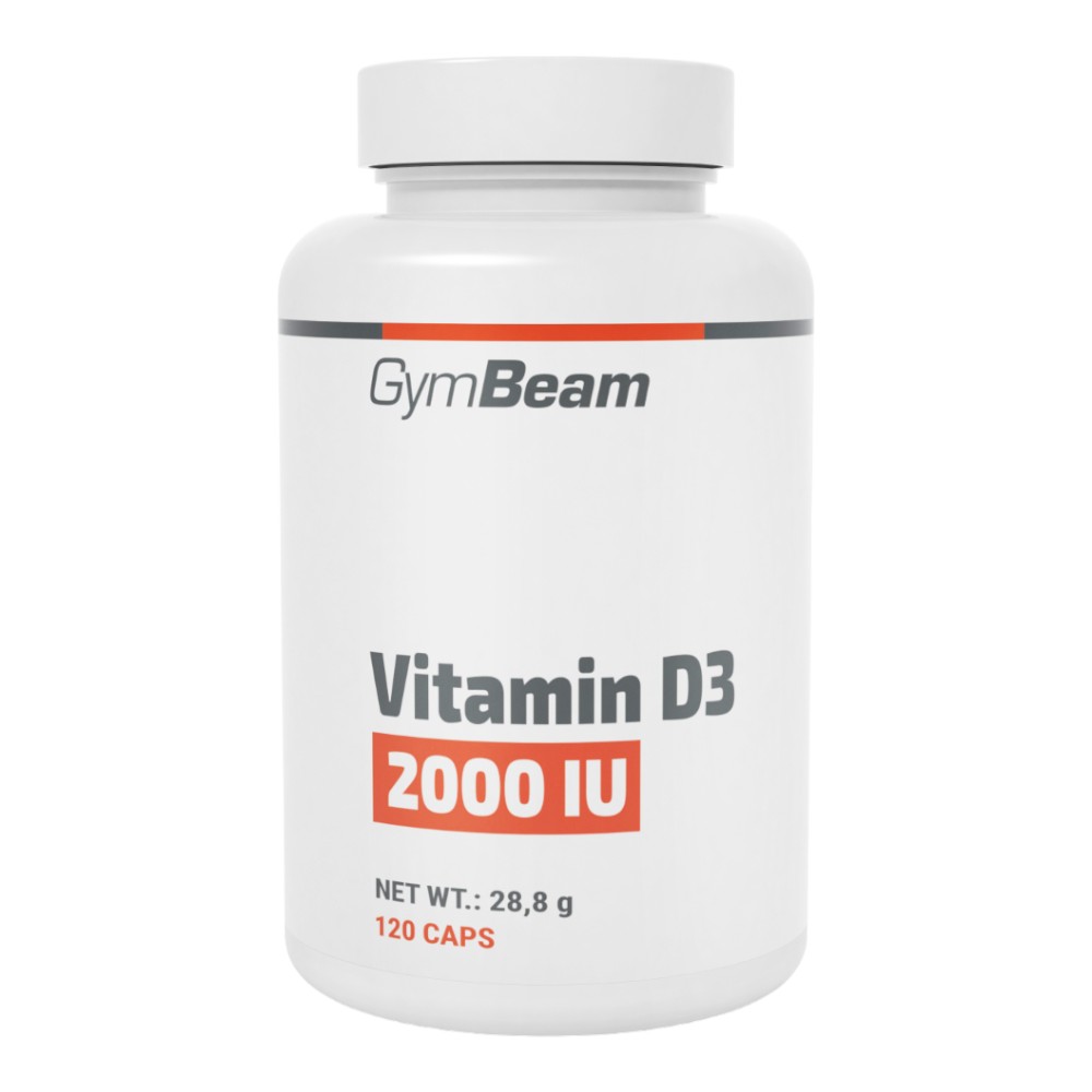 GymBeam Witamina D3 2000 IU Kapsułki, 120 szt.