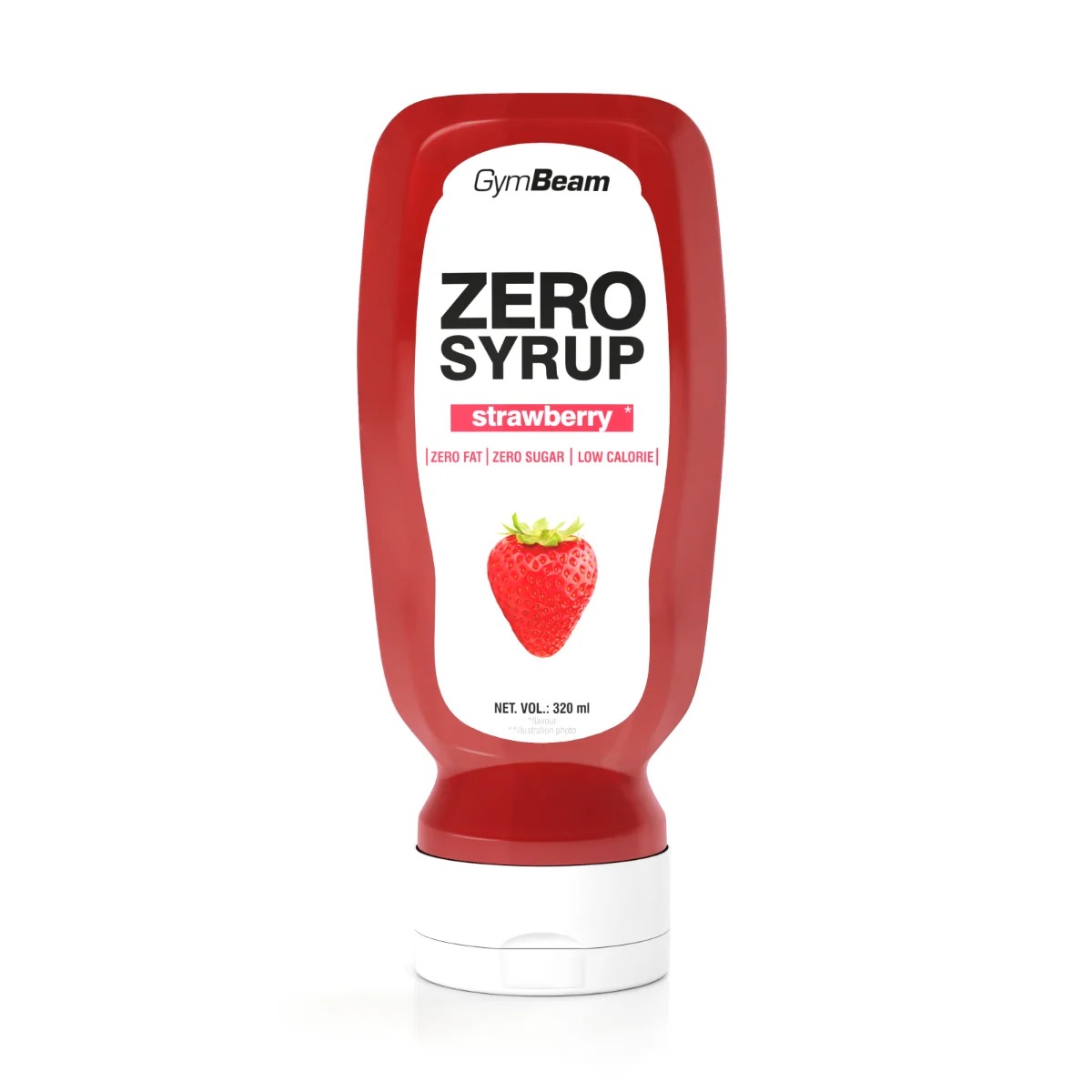 GymBeam Zero Syrop truskawkowy, 320 ml