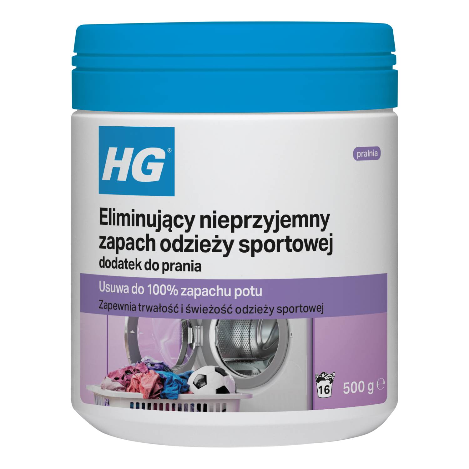 HG Dodatek do prania eliminujący nieprzyjemny zapach odzieży sportowej 500 g