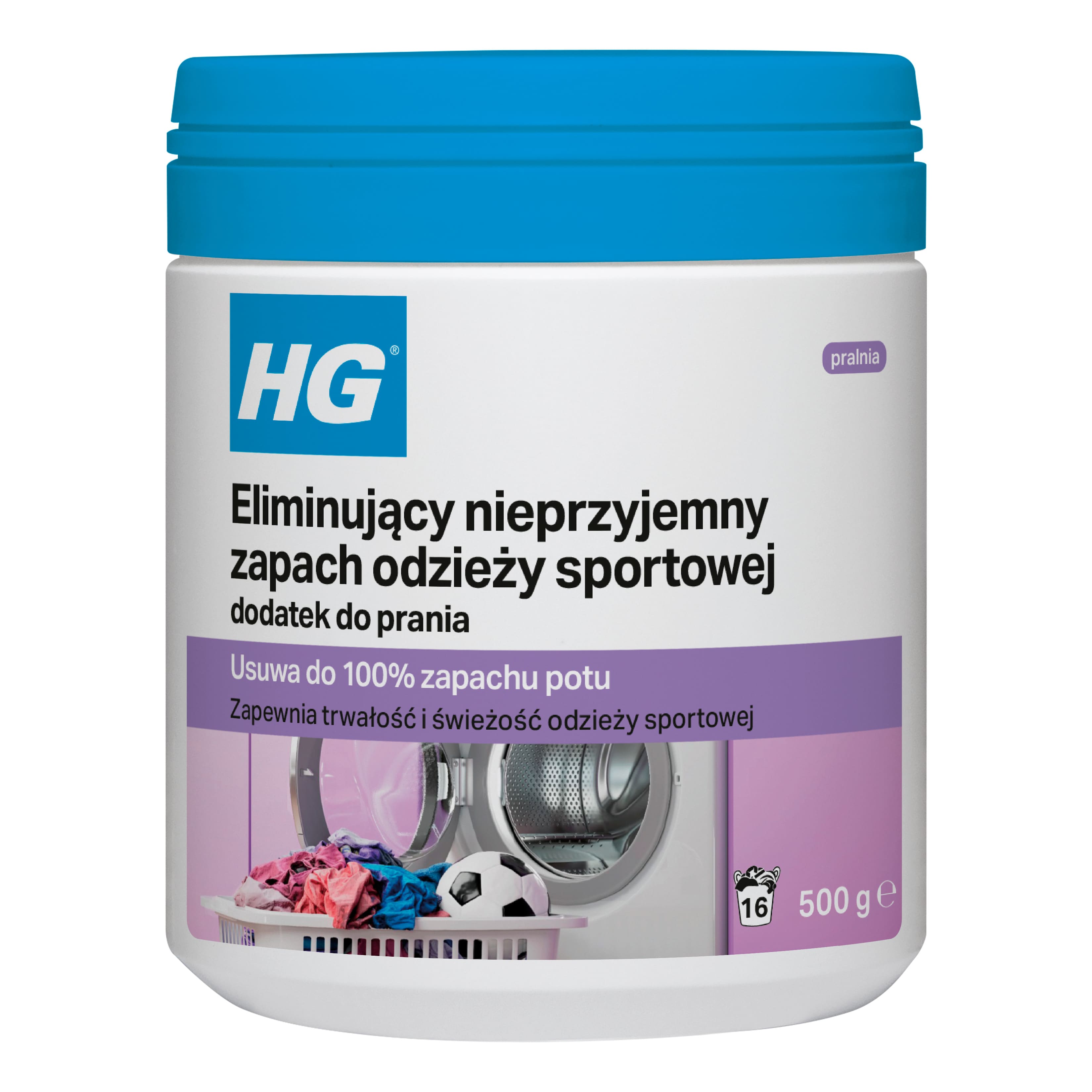 HG Dodatek do prania eliminujący nieprzyjemny zapach odzieży sportowej 500 g