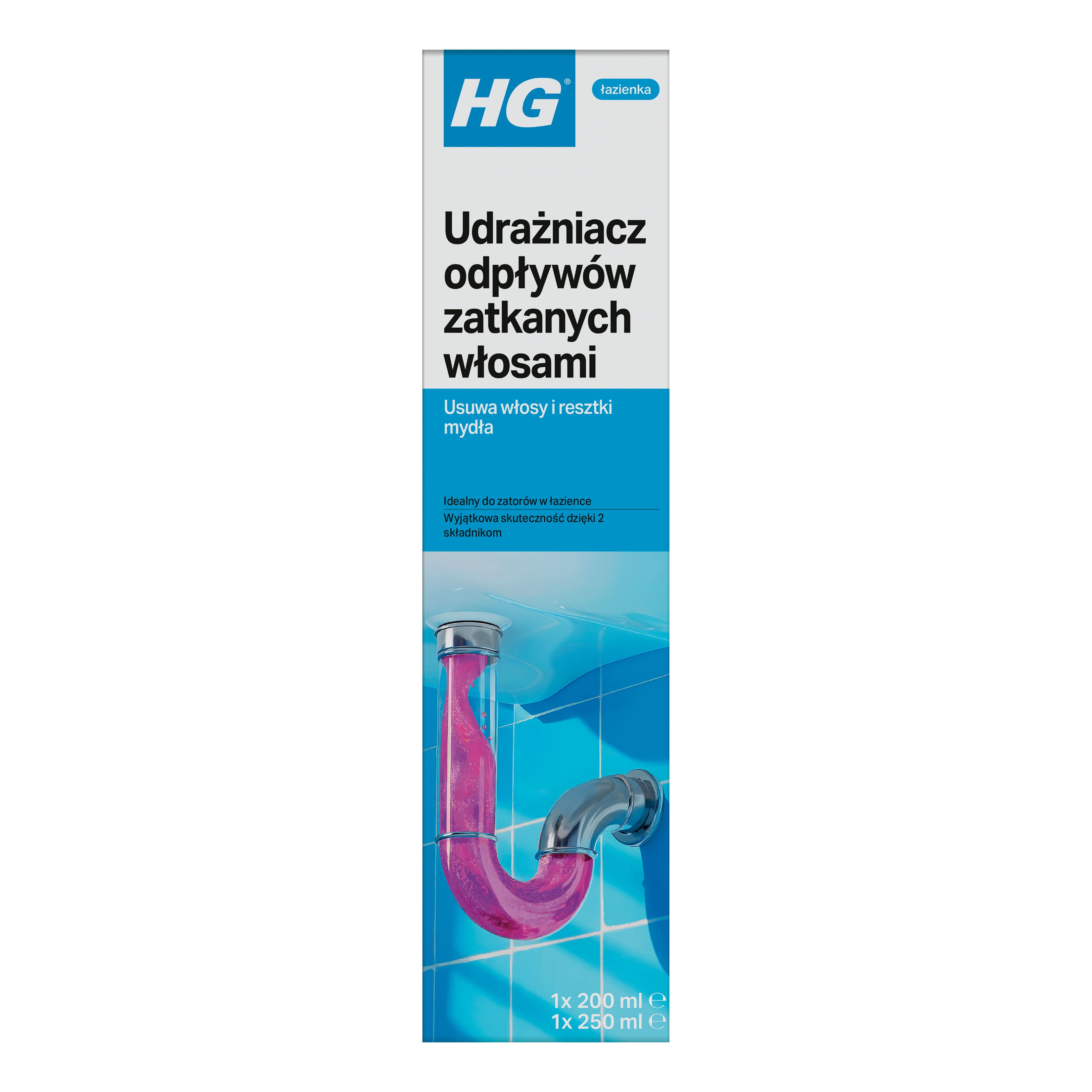 HG Udrażniacz odpływów zatkanych włosami 450 ml